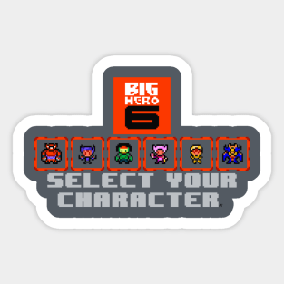 Big Hero 6 Select Screen Sticker